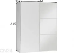 Vaatekaappi Figo 122 cm