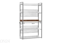 Vaatekaappijärjestelmän hylly (120 cm, tumma)