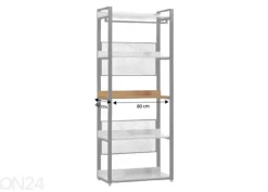 Vaatekaappijärjestelmän hylly (80 cm, vaalea)