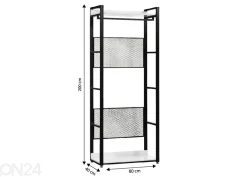 Vaatekaappijärjestelmän runko 80 cm