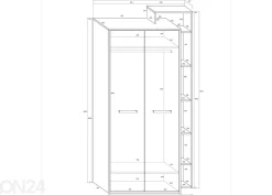 Vaatekaappi Macroom 105 cm