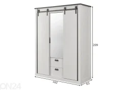 Vaatekaappi Sherwood 162 cm