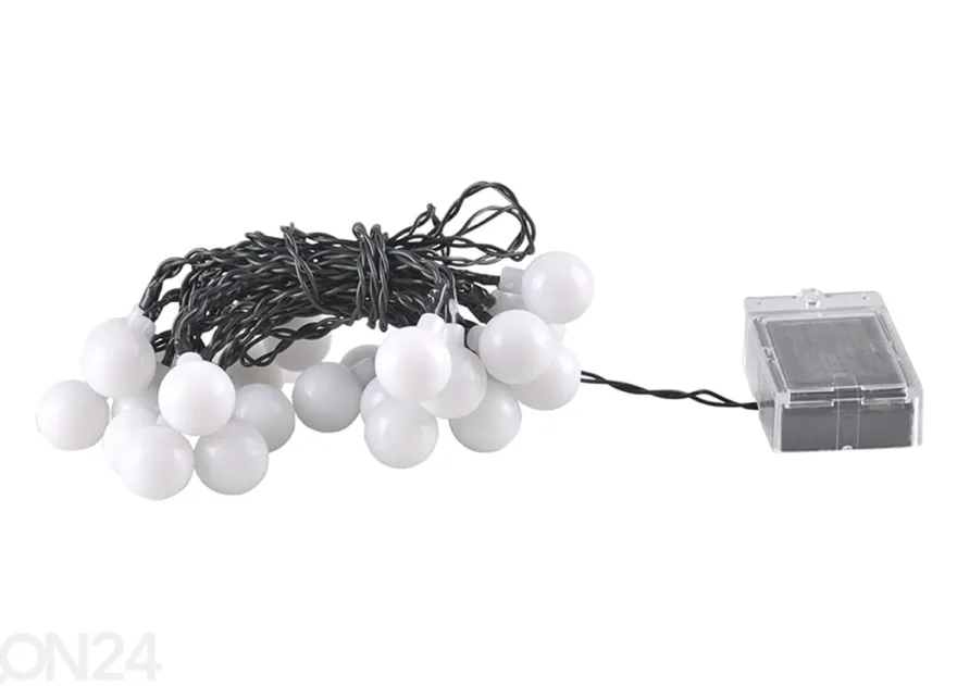 Valosarja Solar Garland Party Milky 30 LED