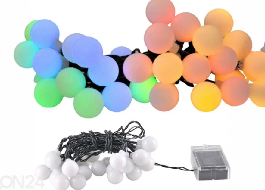 Valosarja Solar Garland Party Milky 30 LED