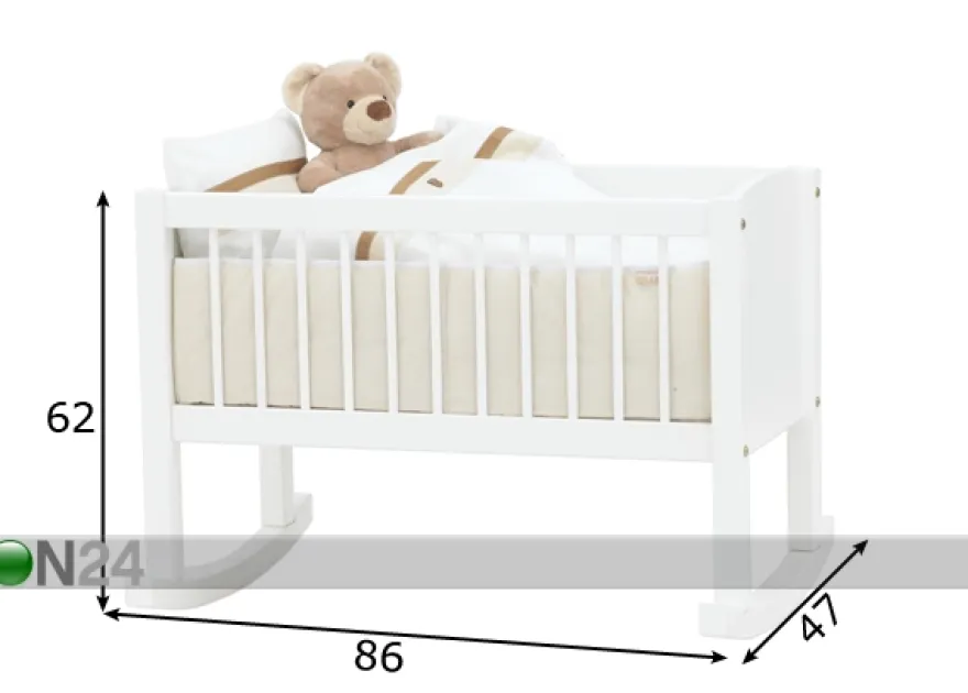 Vauan kehto 40x80 cm