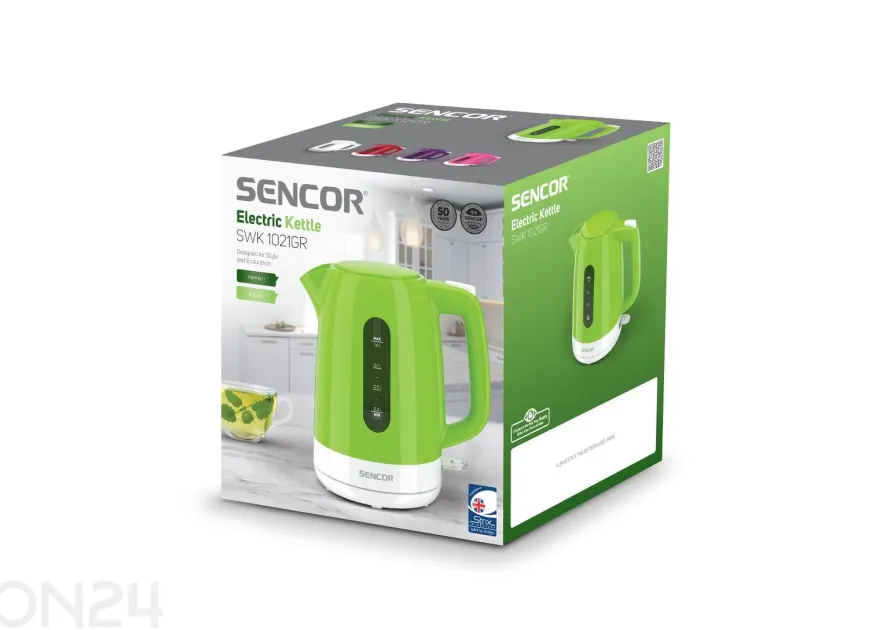 Vedenkeitin Sencor 1 L SWK1021GR, vihreä
