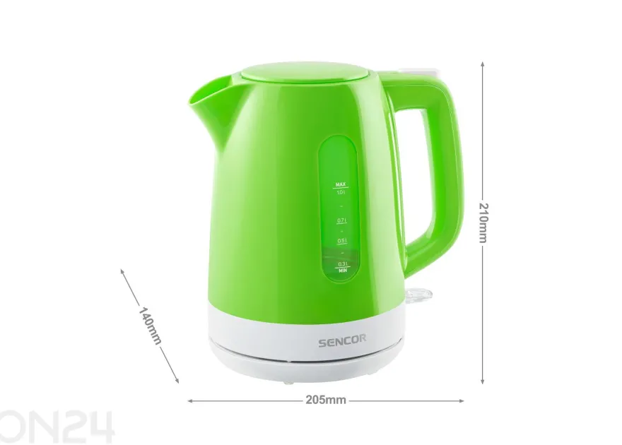 Vedenkeitin Sencor 1 L SWK1021GR, vihreä