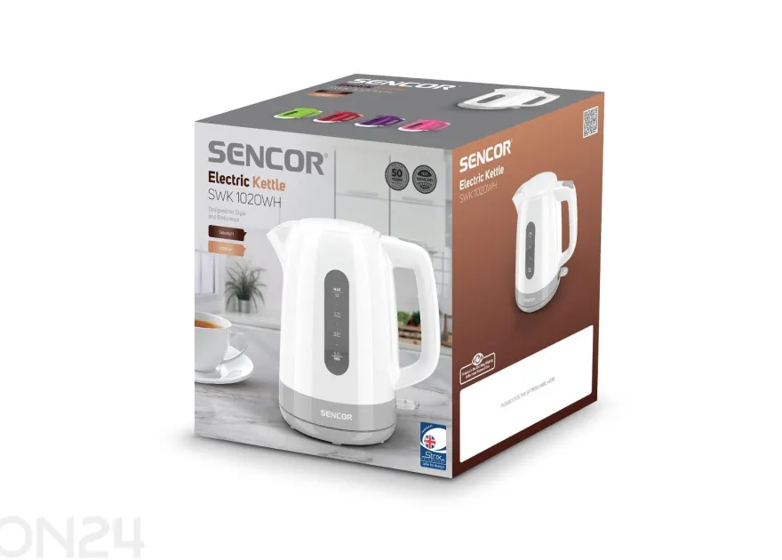 Vedenkeitin Sencor 1 L SWK1020WH, valkoinen