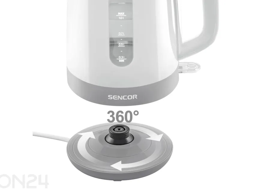 Vedenkeitin Sencor 1 L SWK1020WH, valkoinen