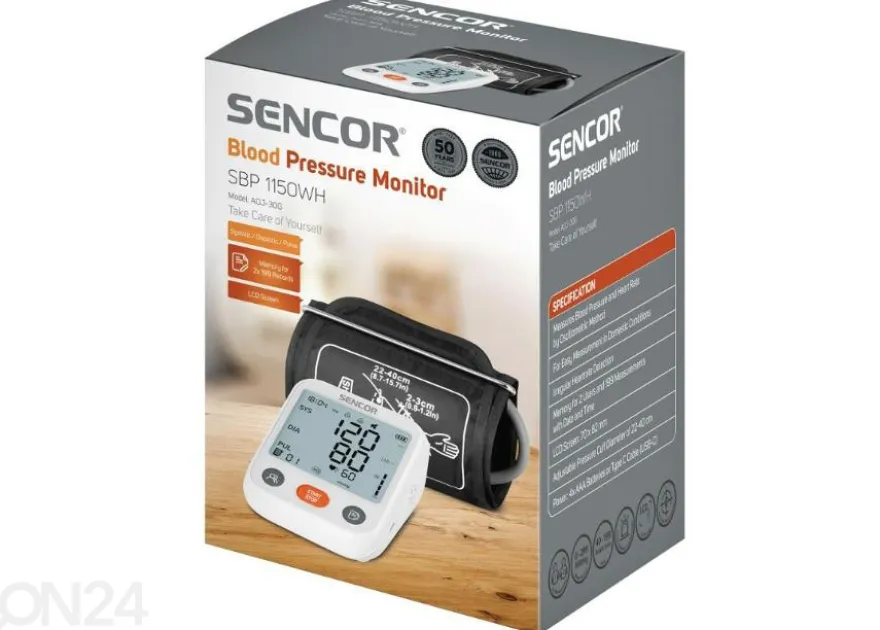 Verenpainemittari Sencor SBP1150WH