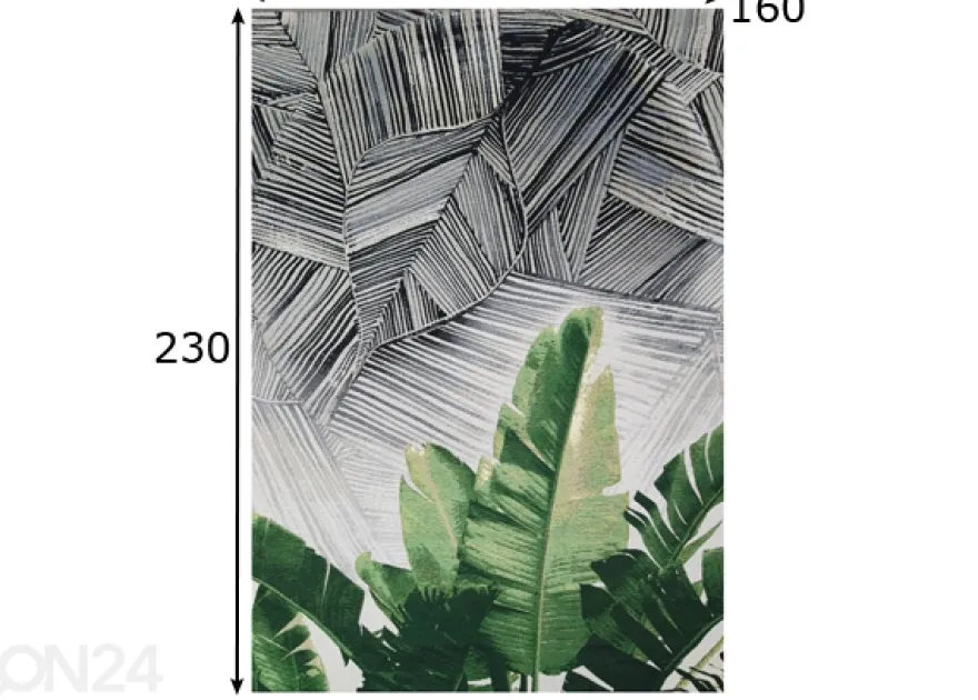 Village’s matto Palmu 160x235 cm