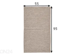 Villamatto 55x95 cm, vaaleanruskea