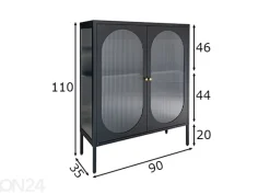 Vitriinikaappi Adelaide 90 cm