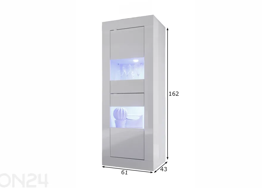Vitriinikaappi Basic 61 cm