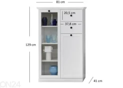 Vitriinikaappi Brandson 81 cm