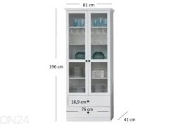 Vitriinikaappi Brandson 81 cm