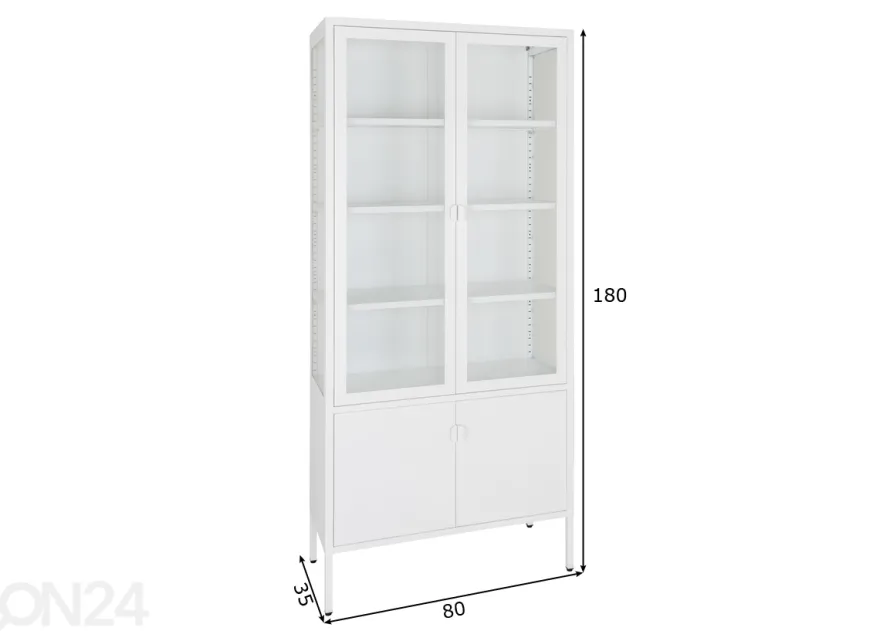 Vitriinikaappi Bunbury 80 cm