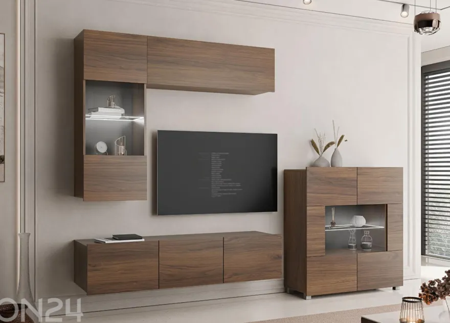 Vitriinikaappi Calabrini III + LED