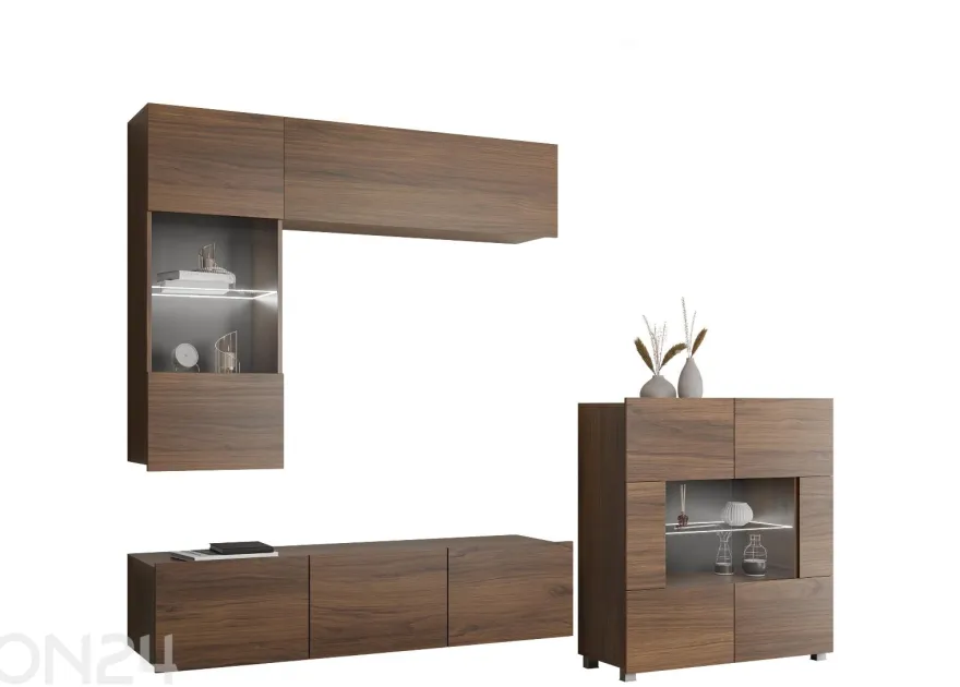 Vitriinikaappi Calabrini III + LED