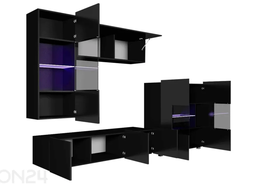 Vitriinikaappi Calabrini III + LED