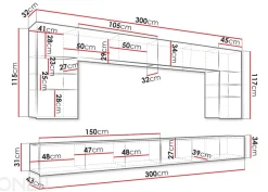 Vitriinikaappi Calabrini I + LED