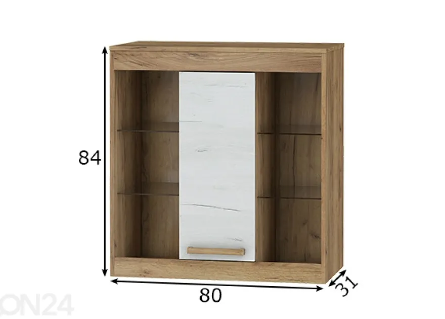 Vitriinikaappi Cobhy 80 cm