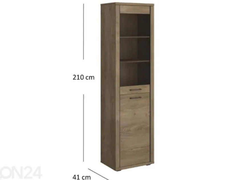 Vitriinikaappi Cordan 57 cm