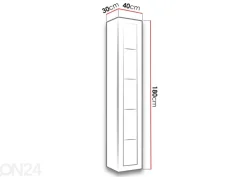 Vitriinikaappi Figo 40 cm + LED valaistus