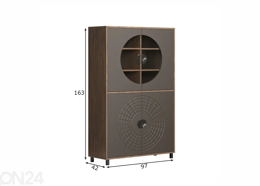 Vitriinikaappi Fusion 97 cm