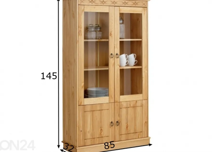 Vitriinikaappi Indra 85 cm