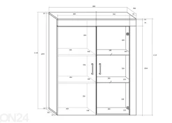 Vitriinikaappi Keana 90 cm