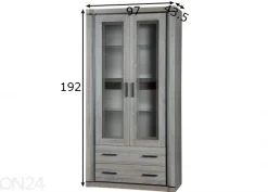 Vitriinikaappi Laila 97 cm + LED