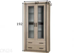 Vitriinikaappi Laila 97 cm + LED