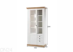 Vitriinikaappi Landhaus 102 cm