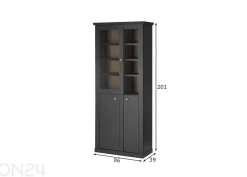 Vitriinikaappi Lincoln 86 cm