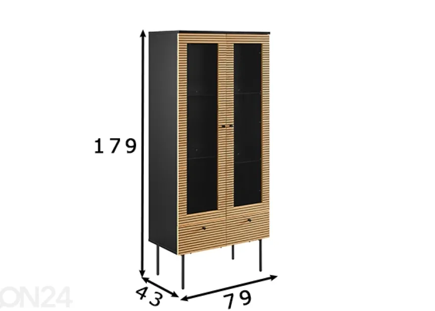 Vitriinikaappi Melvin 79 cm