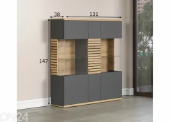 Vitriinikaappi Norris 131 cm