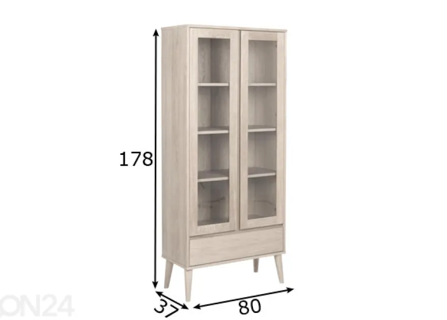 Vitriinikaappi Tokyo 80 cm