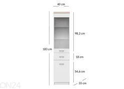 Vitriinikaappi Top mix 40 cm