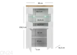 Vitriinikaappi Vigo 98 cm