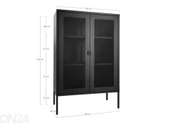 Vitriinikaappi Wangaratta 80 cm