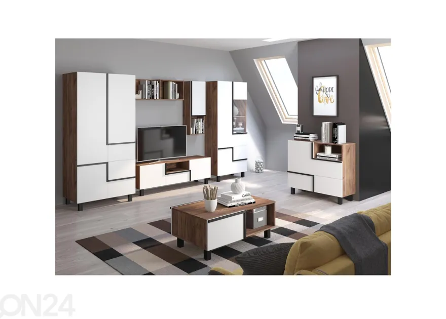 Vitriinikaappi Youghal 80 cm