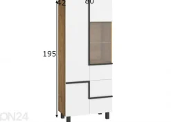 Vitriinikaappi Youghal 80 cm