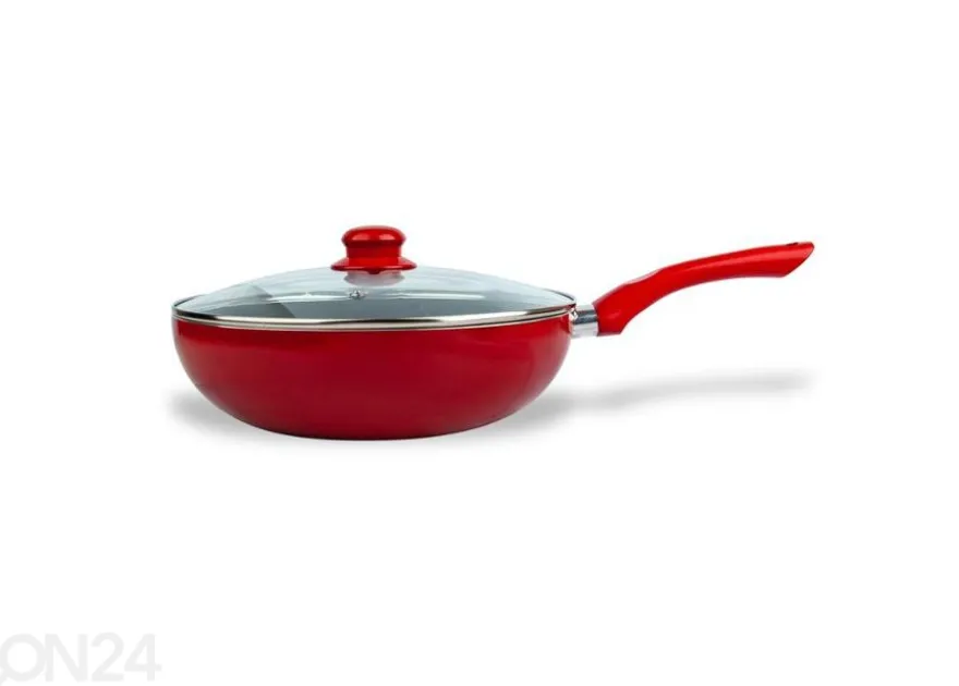 Wokkipannu ja kansi Kitchisimo Ø 28 cm