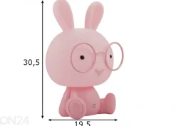 Yölamppu Rabbit LED, vaaleanpunainen