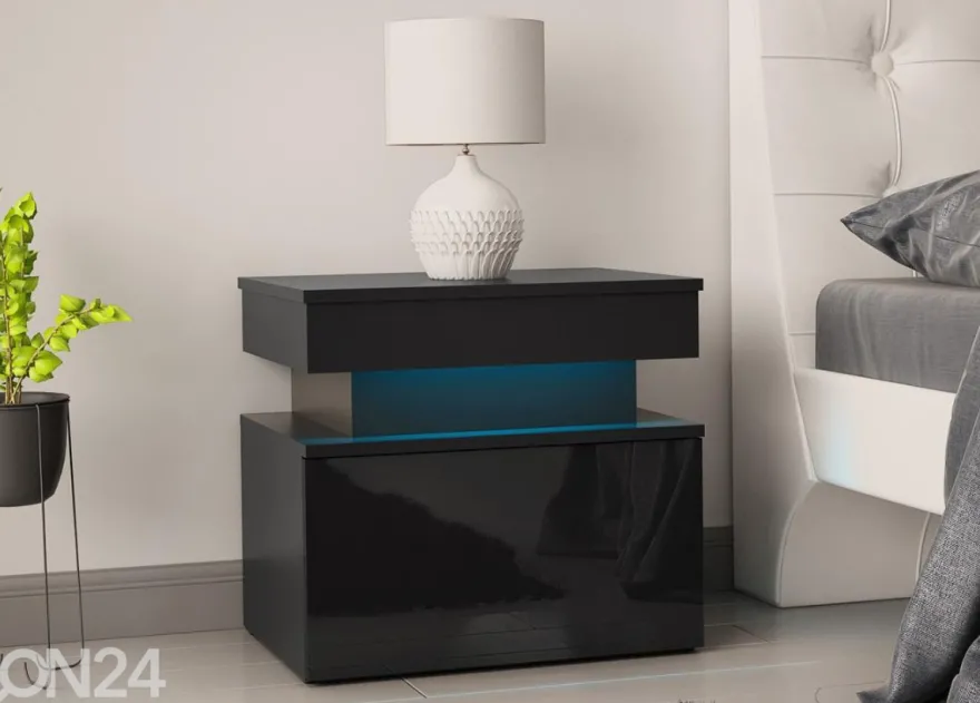 Yöpöytä Glossa 55 cm + LED